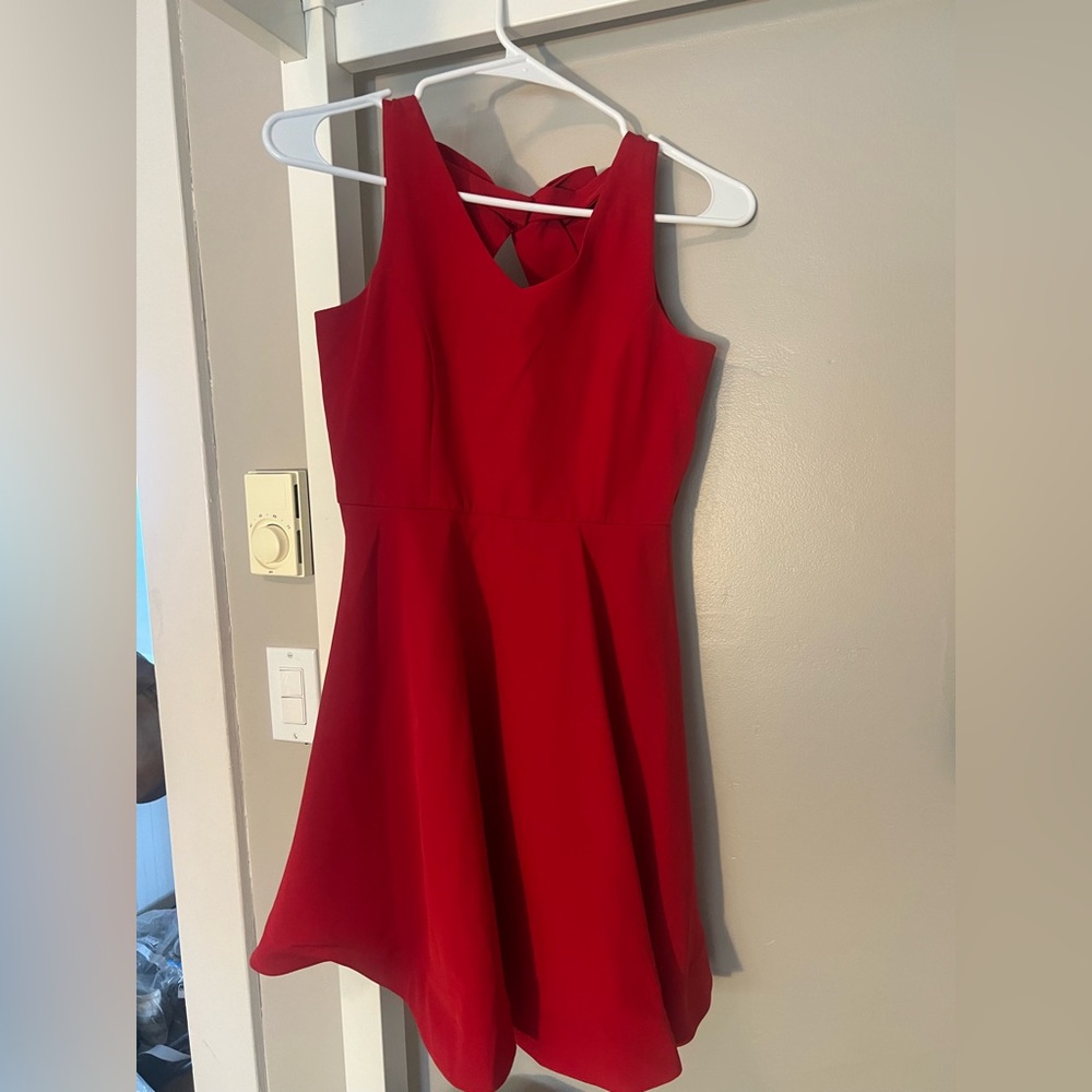 Elegant Red Kids Dress with bow size 10